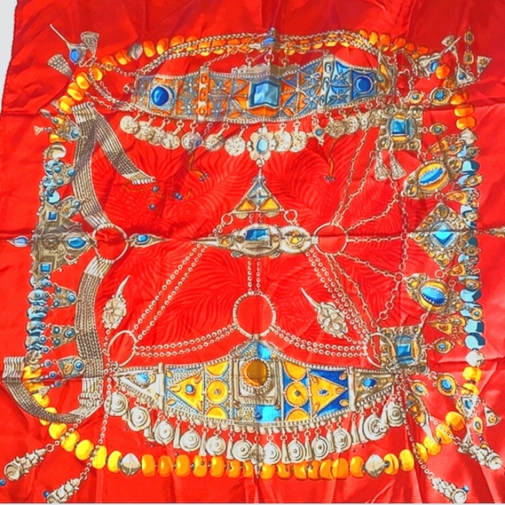 HERMÈS 100% SILF SCARF TERRES PRECIEUSES COMES W HERMÈS DUSTBAG & BOX ✨️